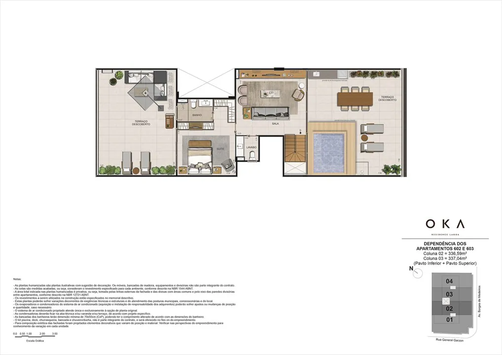OKA Residence Lagoa: localização premium às margens da Lagoa, perto do Jardim Botânico. Apartamentos boutique com acabamento de alto padrão.