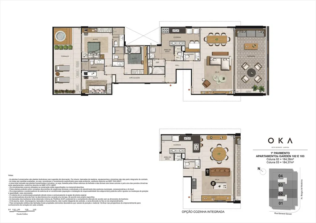OKA Residence Lagoa: piscina com borda infinita, academia, salão gourmet, coworking e portaria 24h. Alto padrão em frente à Lagoa Rodrigo de Freitas.