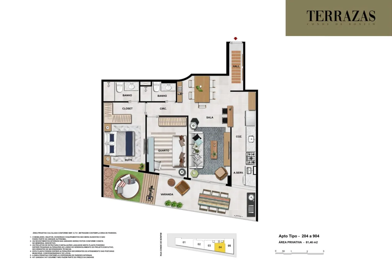 PLANTA 2-APTO-CONDOMÍNIO-TERRAZAS-TIJUCA-RJ