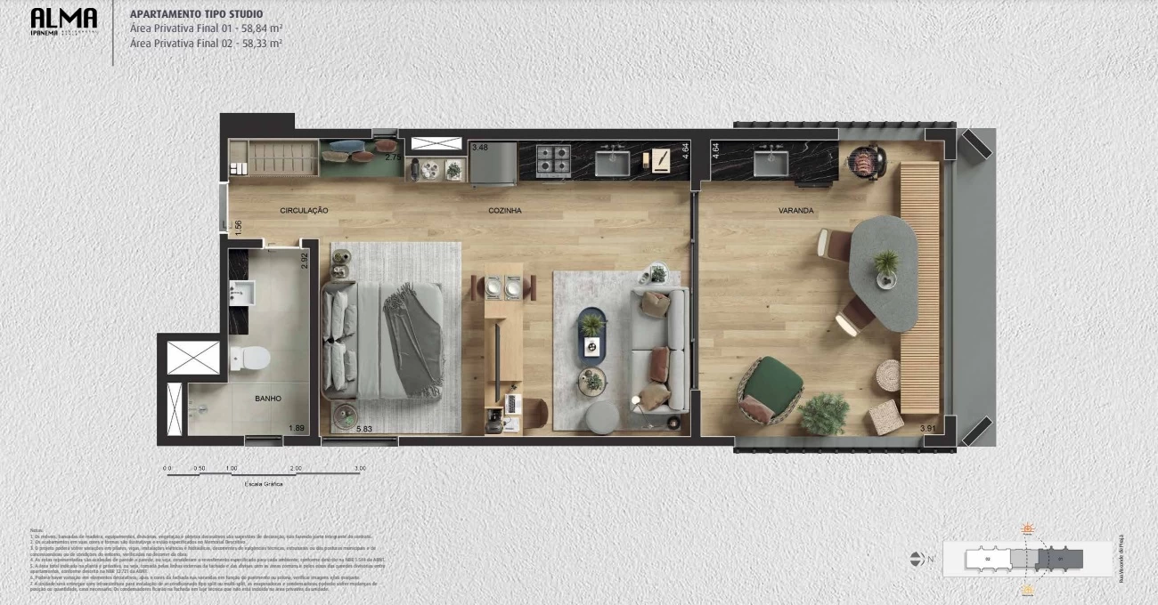 Planta-STUDIO-Condominio-Alma-Ipanema-Residencial