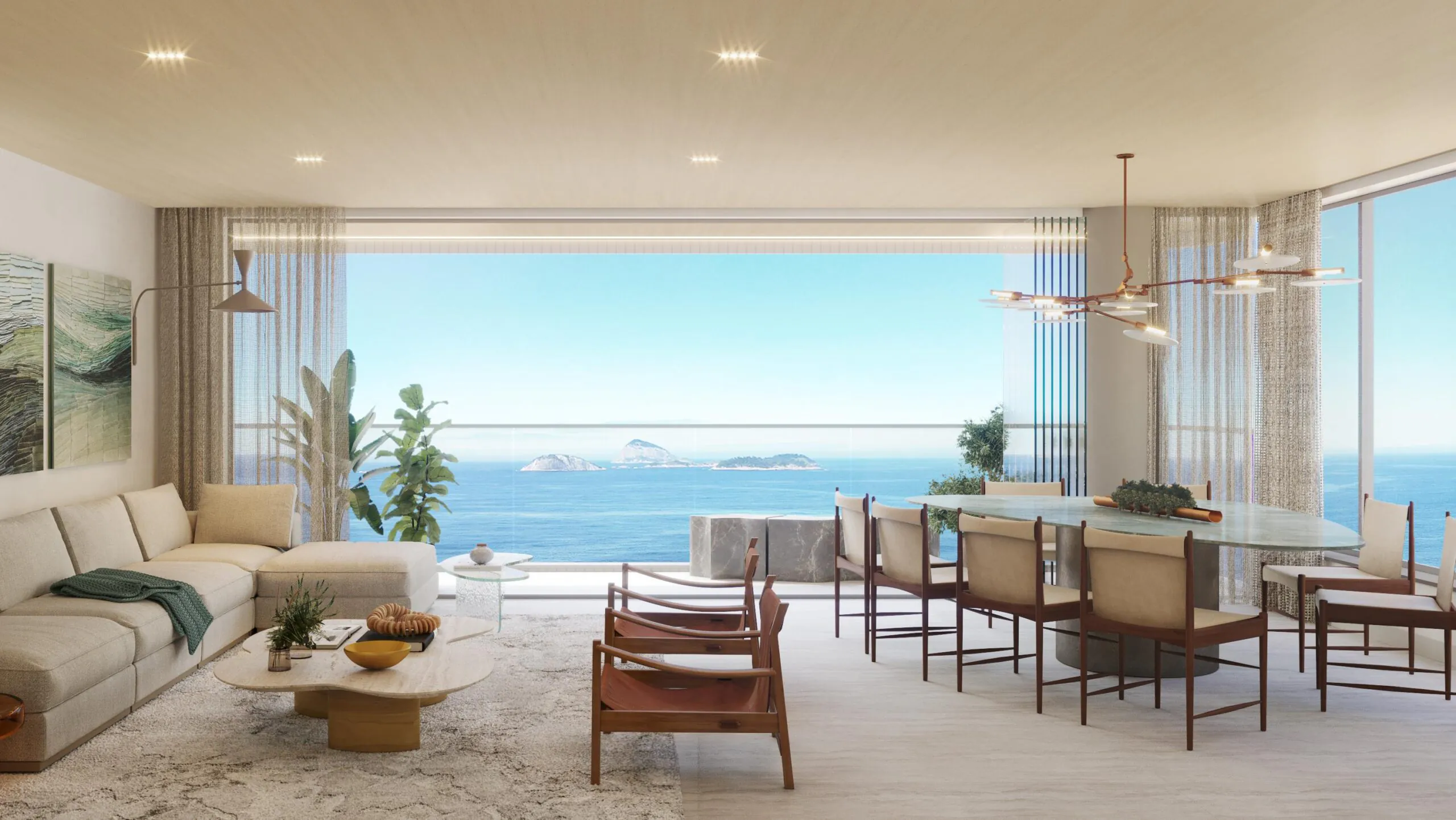 Vista Ipanema Residencial, fachada moderna com esquadrias em alumínio e acabamento em porcelanato na entrada.