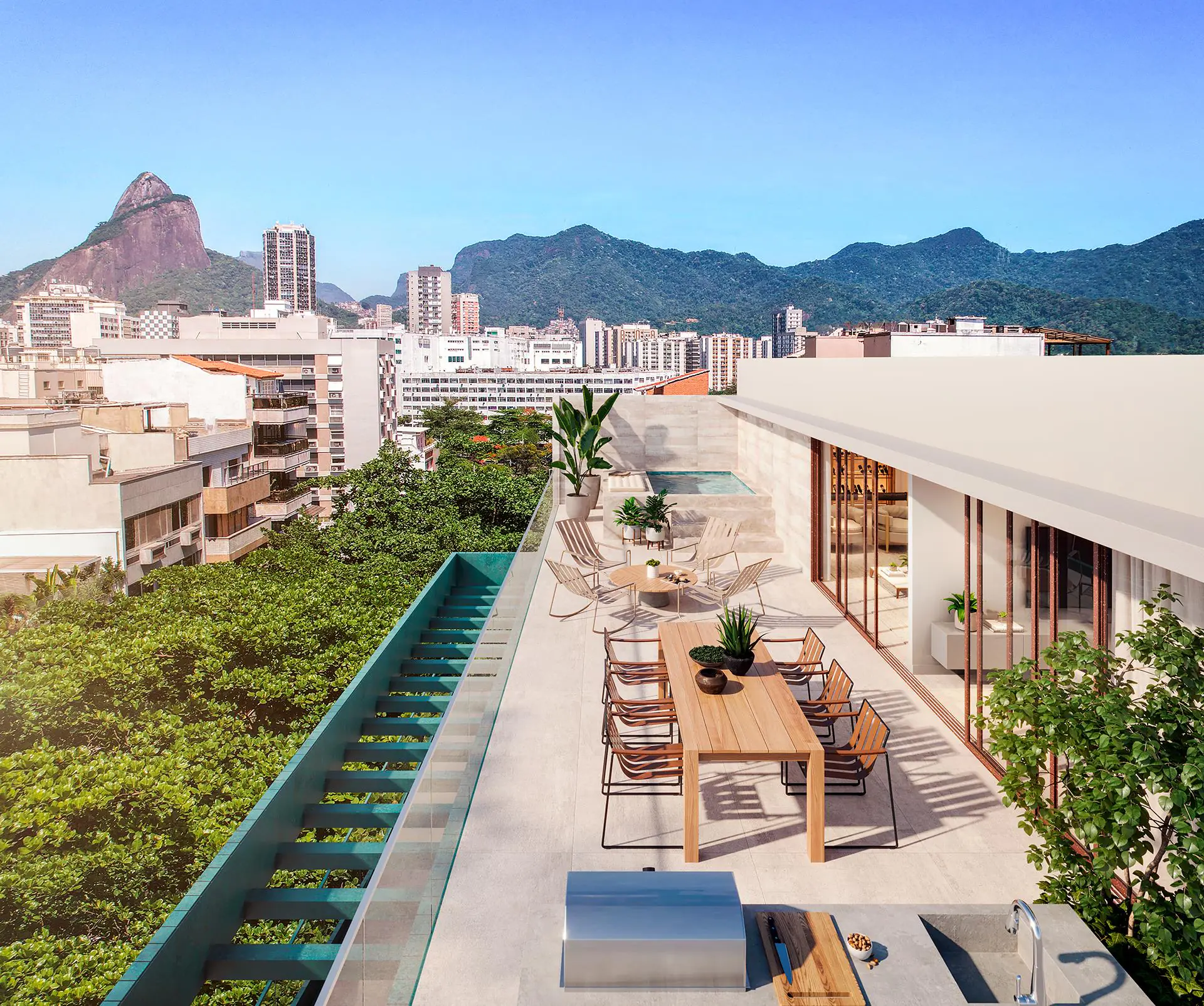 Vista aérea do bairro de Ipanema próximo ao condomínio residencial Tempo.