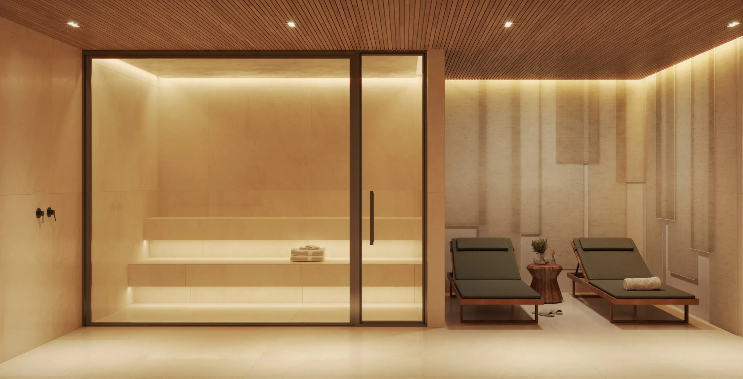 Lobby de entrada decorado com design exclusivo no 786 Prudente Ipanema.