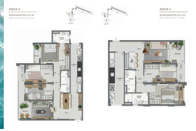 Aqua Village Residence Club: Apartamentos de 1 a 4 Quartos no Rio de Janeiro