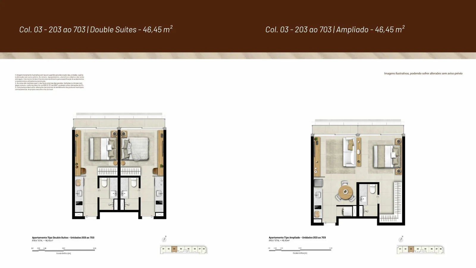 Stay Ludolf Leblon, planta de cobertura com detalhamento de suítes, sala de estar e varanda gourmet.