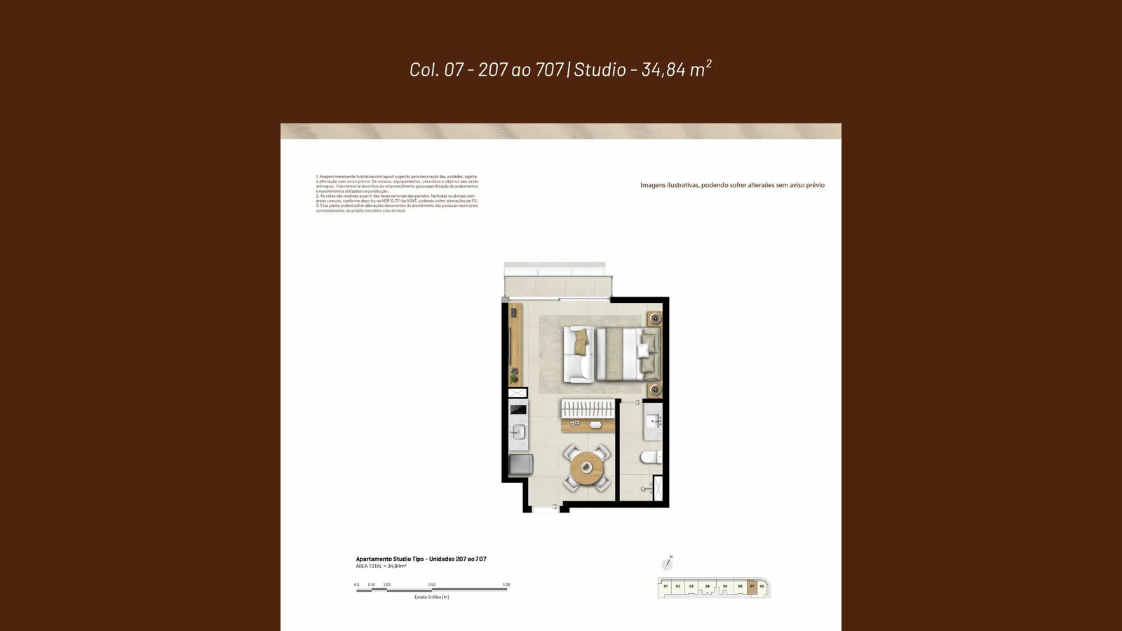 Stay Ludolf Leblon, apartamento garden com área privativa, piso porcelanato e ampla iluminação natural.
