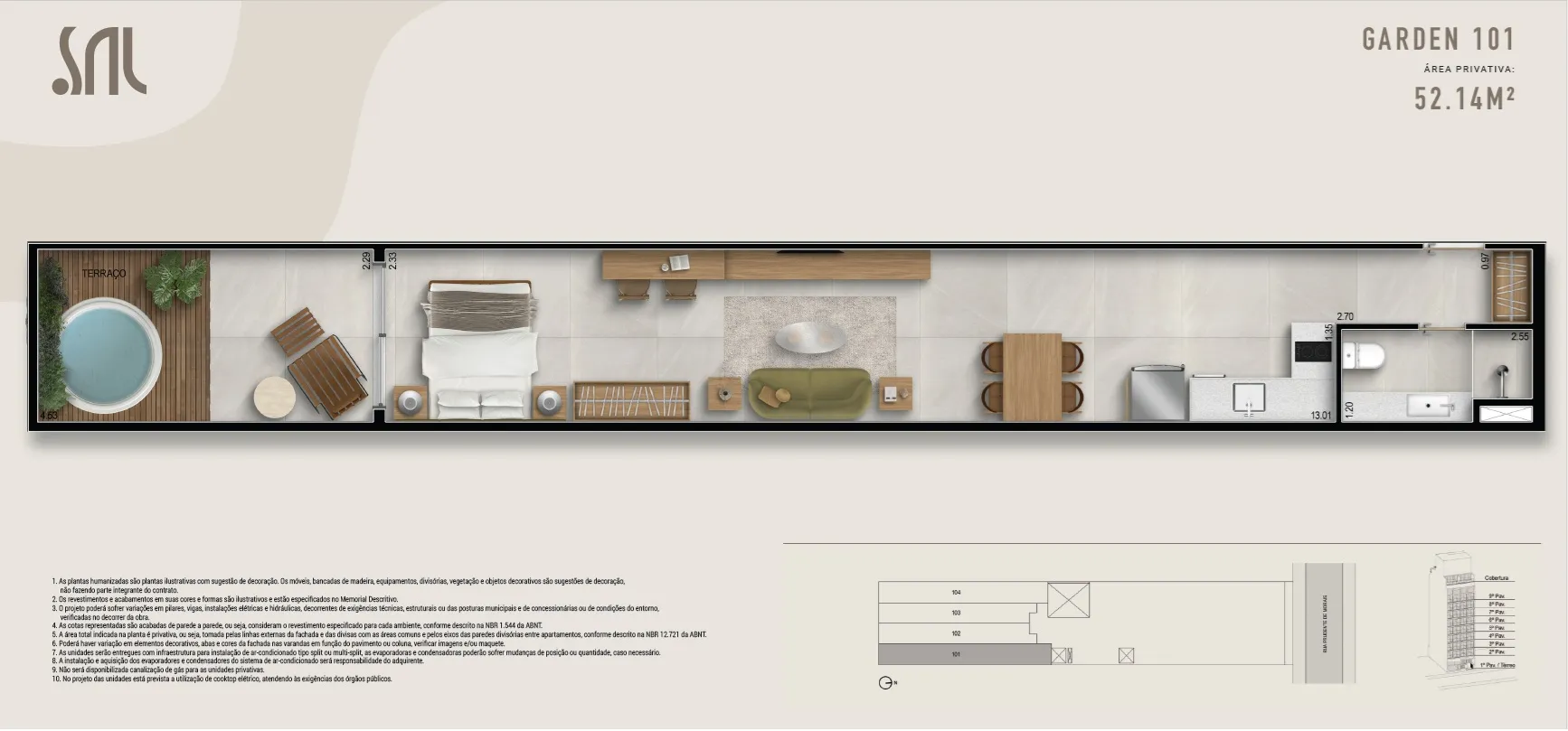 SAL-PRAIA-IPANEMA-PLANTA-APTO-GARDEN 101