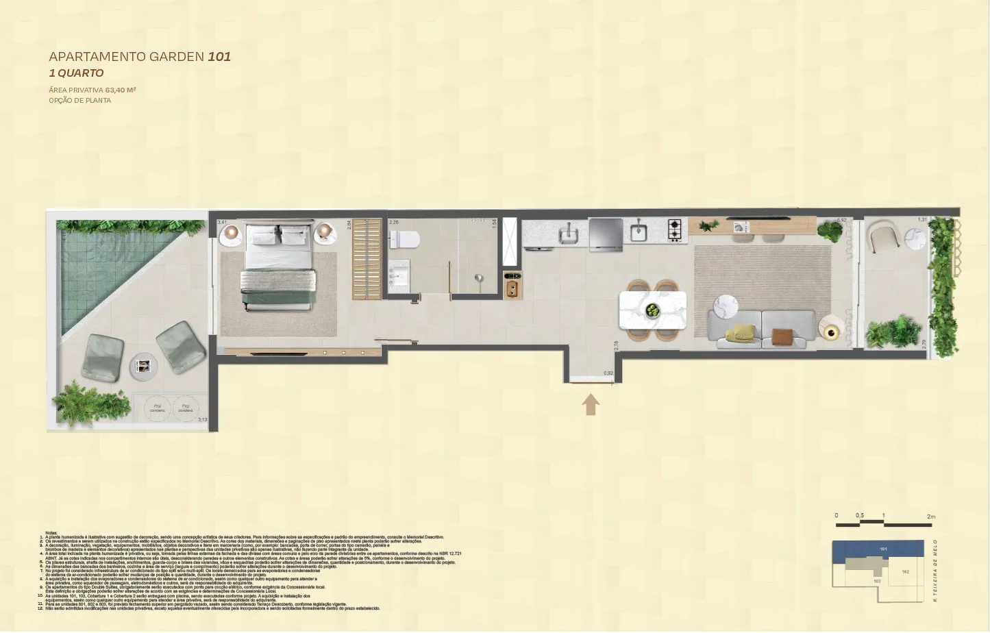 Mare-Ipanema-Plantas-Apto-Garden-101-1 Quarto