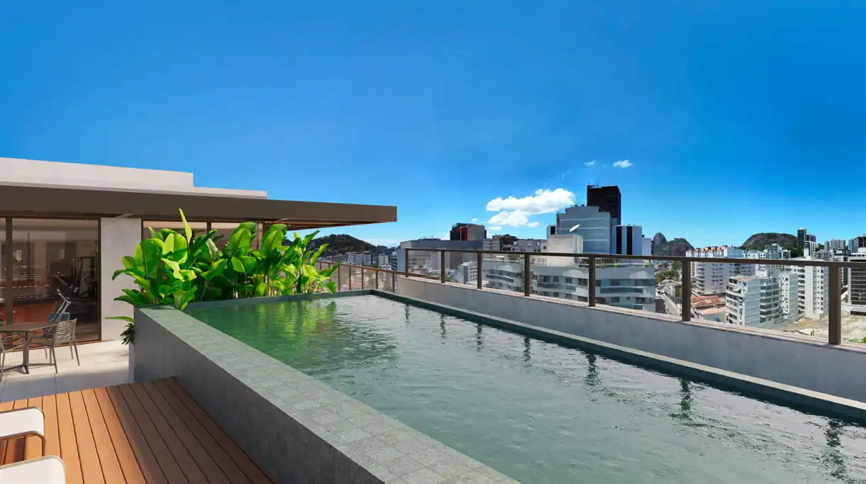 Estação Botafogo residencial de alto padrão na Zona Sul do Rio, próximo ao metrô.