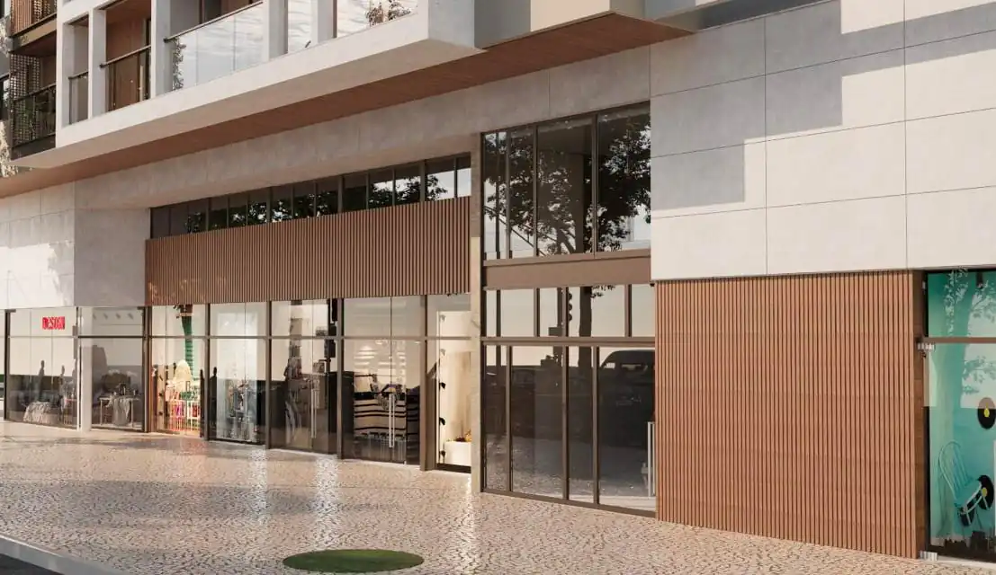 Fachada moderna do Estação Botafogo na Rua São Clemente, em Botafogo, Rio de Janeiro.