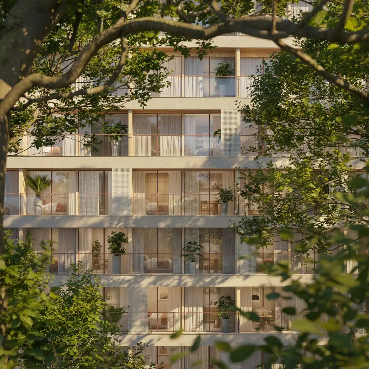 Academia moderna e equipada do Garcya Praia Studios, com vista para o bairro de Ipanema.