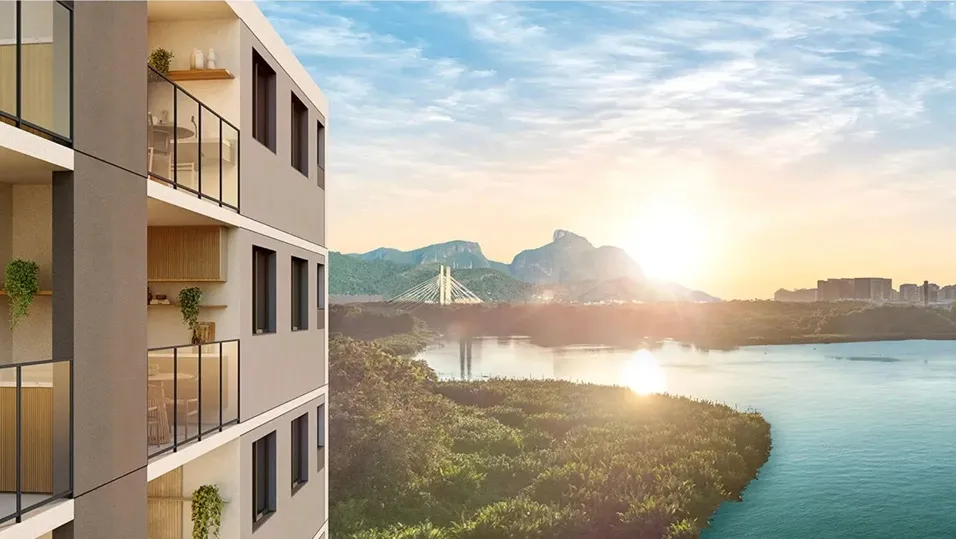 Localização e Região Localização do Breeze Inspire Residence na Barra Olímpica próxima ao Parque Olímpico Região da Barra Olímpica no Rio de Janeiro onde está o Breeze Inspire Residence Vista da Lagoa próxima ao Breeze Inspire Residence na Barra da Tijuca