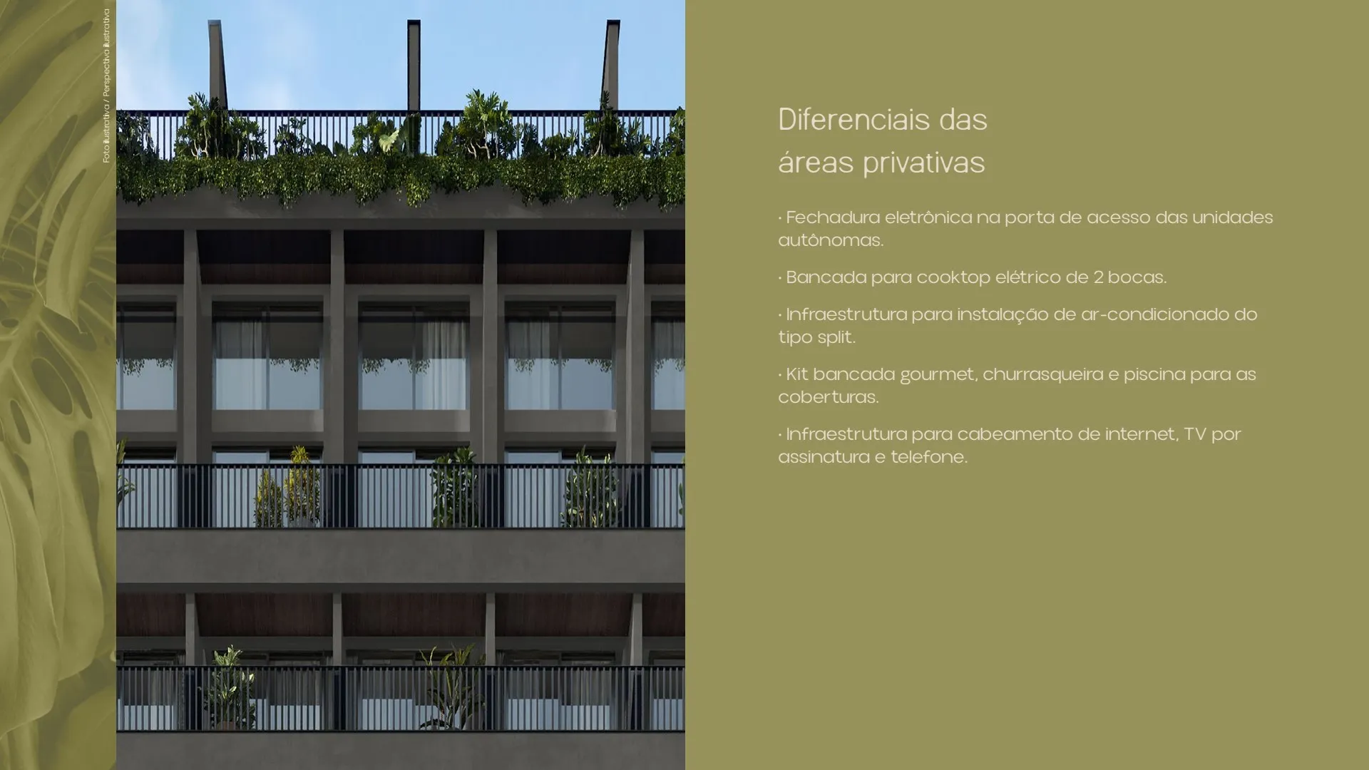 Parque Studios Ipanema: arquitetura contemporânea com varandas envidraçadas e áreas verdes integradas à paisagem urbana.