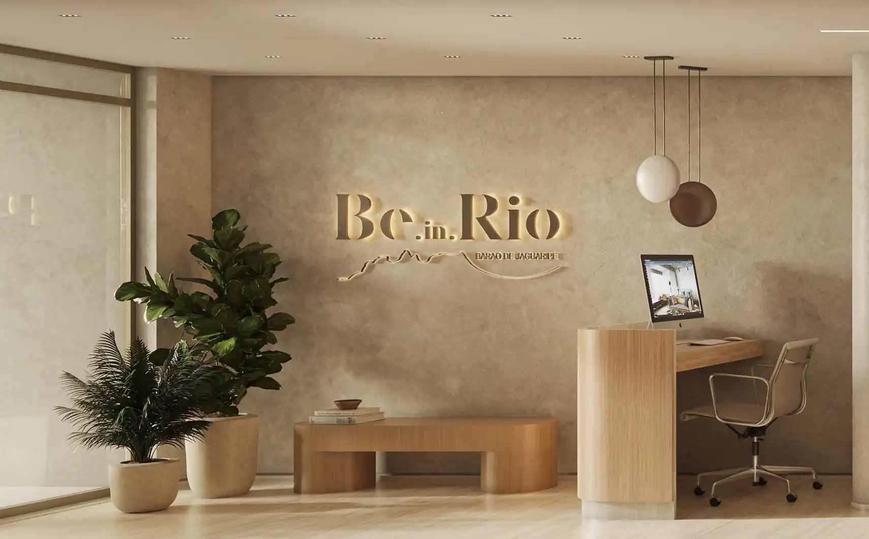 BE.IN.RIO Barão de Jaguaripe 225 apartamento moderno com sala e varanda integradas